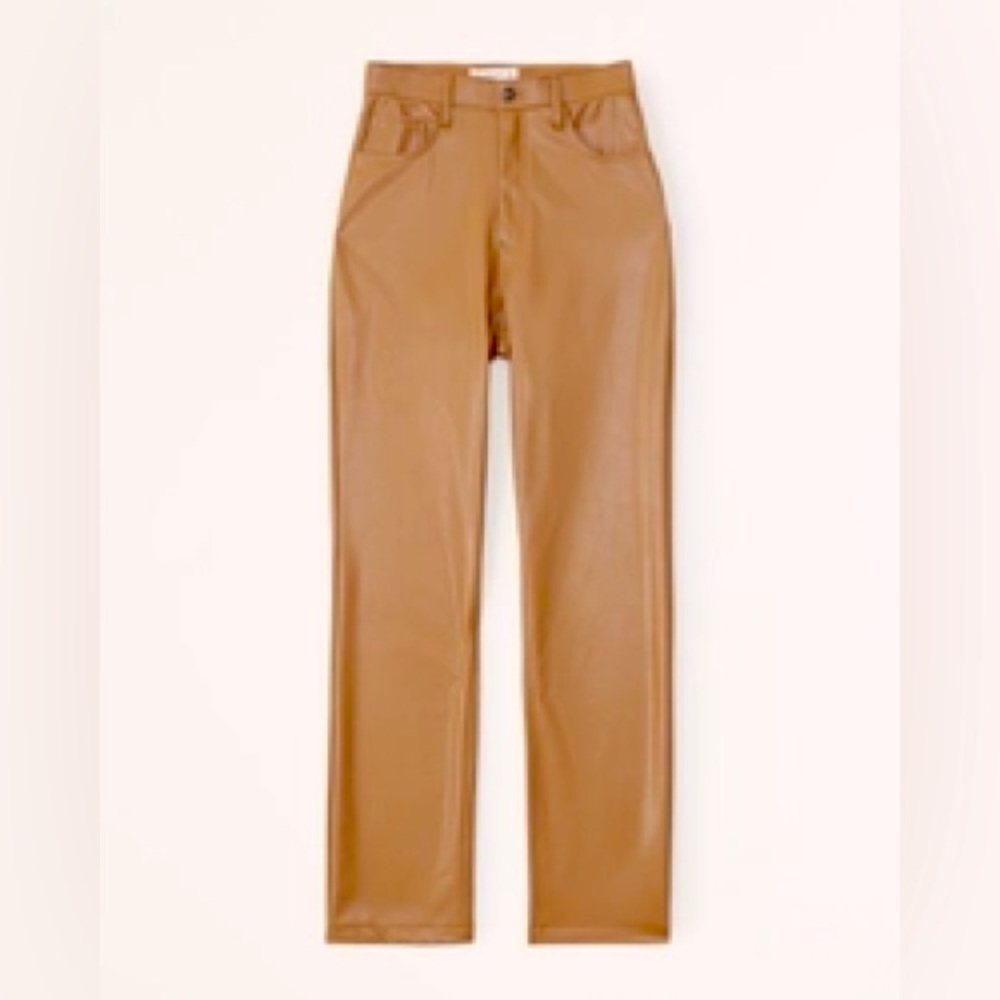 Abercrombie Curve Love - Vegan leather pants